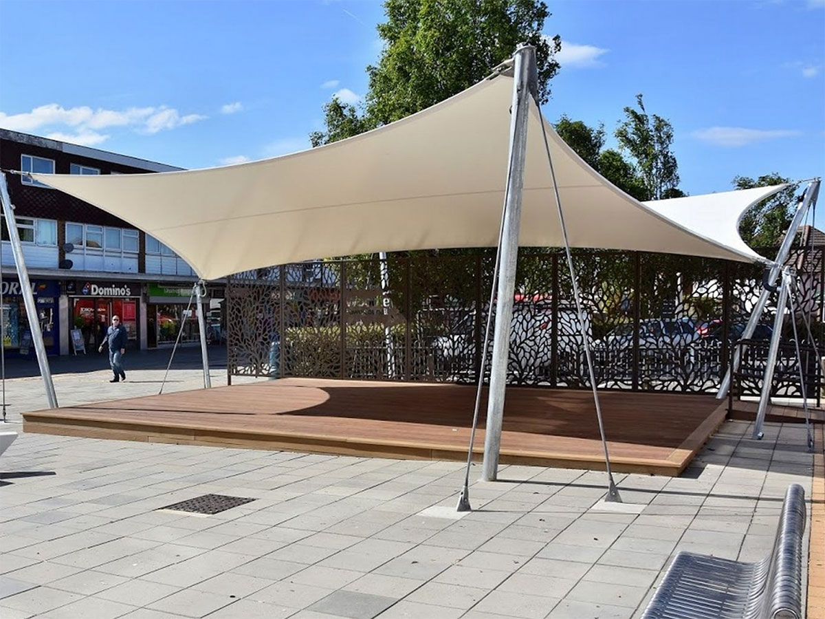 PAKSA tensile fabric canopy structure